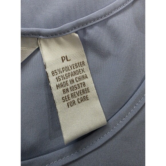 Draper's and Damons Women Sleeveless Tank Top Blue Size Petite Large - Picture 4 of 4